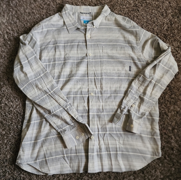Columbia Sportswear Striped Regular Fit Long Sleeve Shirt XXL - Picture 1 of 5
